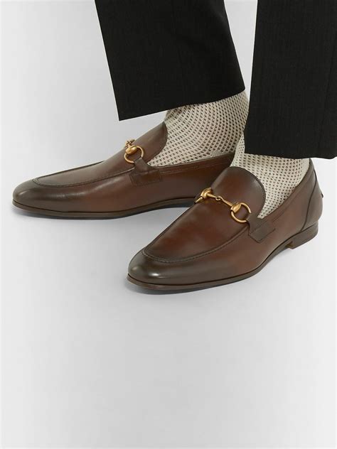 gucci jordaan loafers will stretch|GUCCI Jordaan horsebit.